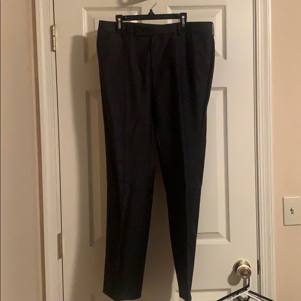 Men’s DKNY Charcoal Grey Suit Pants 31-30 Modern